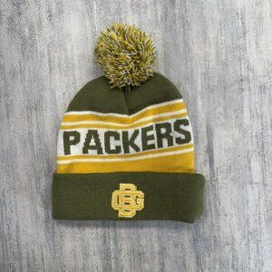 Green Bay Packers Hat Beanie Toque Green Gold NFL Football Budweiser Cuffed